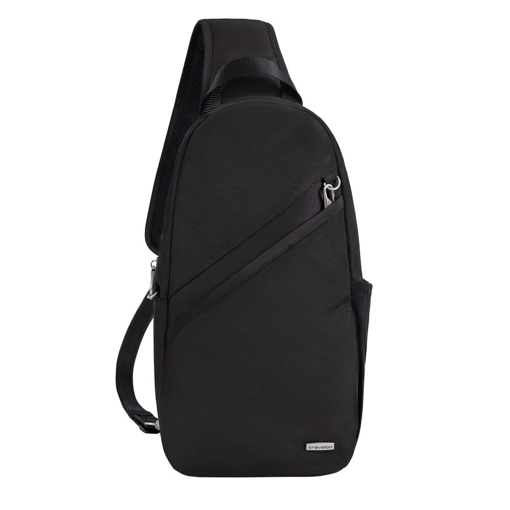 Travel-On Anti-Theft Security Classic Black Sling Bag Crossbody Backpack Unisex - Picture 4 of 6